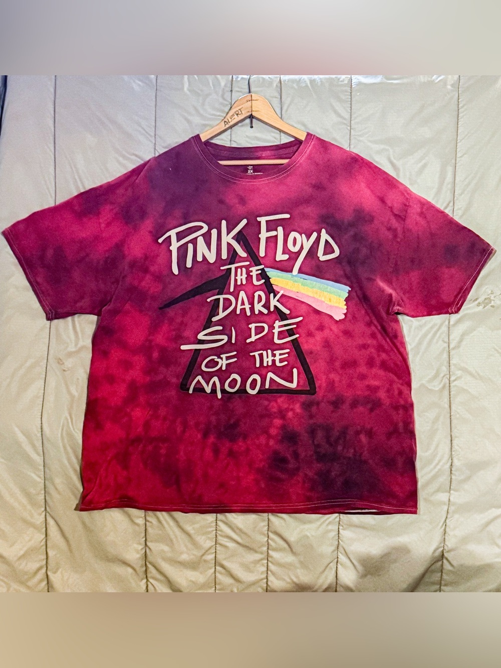 Pink Floyd Dark Side Of The Moon Tie Dye Graphic Tee Shirt 2XL 2020 Licensed